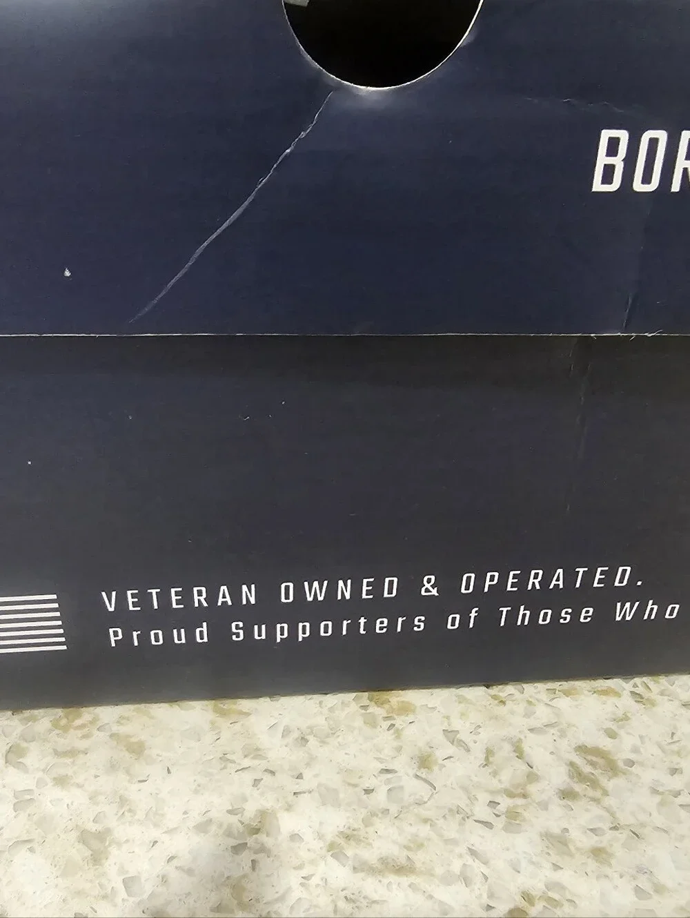 Born Primitive Navy and White Men’s Shoe Box with Label